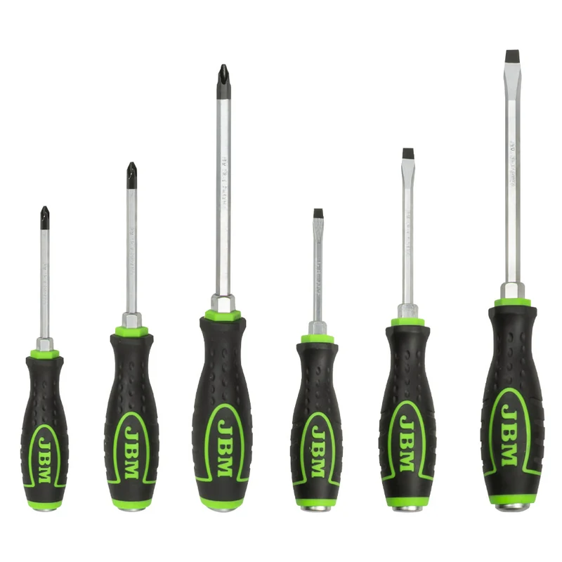 SET DI 6 CACCIAVITI GO-THROUGH (3 A CROCE + 3 A TAGLIO) 54071 JBM