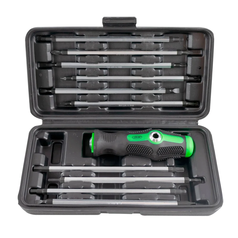 SET DI CACCIAVITI 20 IN 1 CON MANICO E PUNTE DOPPIE INTERCAMBIABILI 53010 JBM