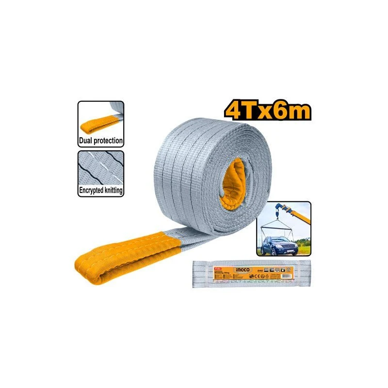 Fascia di Sollevamento 4T × 6m in Poliestere Rinforzato