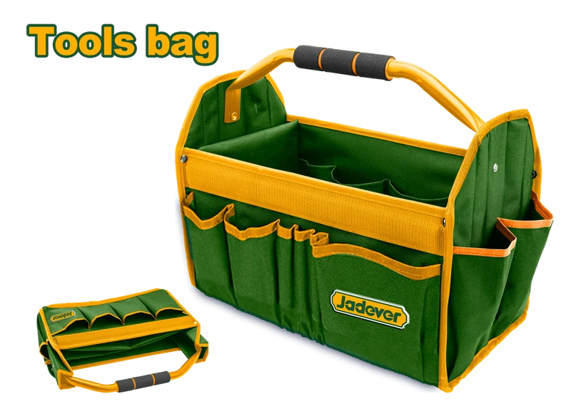 Borsa Porta Attrezzi Jadever 16” in Poliestere 600D con Impugnatura Imbottita e Struttura Pieghevole