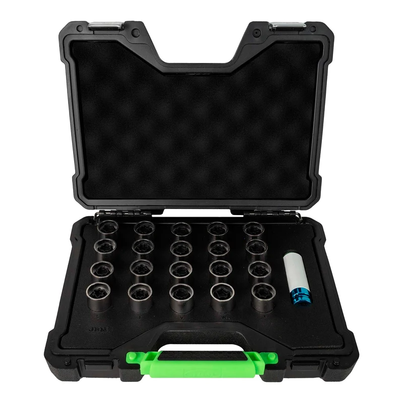 SET DI 22 CHIAVI PER BULLONE DI BLOCCO RUOTA PER AUDI 54809 JBM