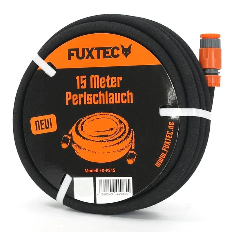 FUXTEC - 1/2" tubo perlato microporoso per irrigazione 15m/30m/50m con una vasta gamma di accessori