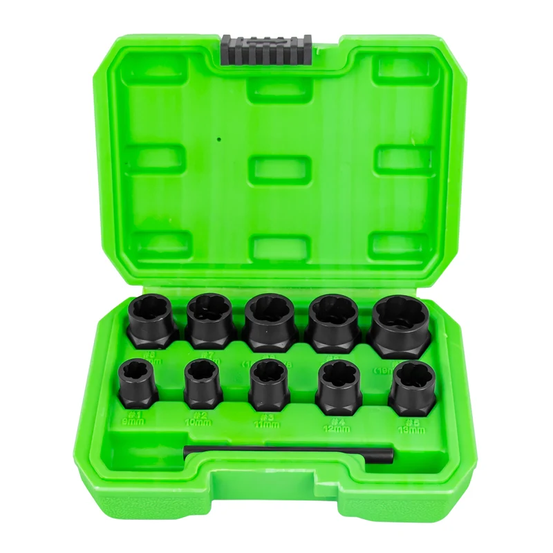 KIT DI BUSSOLE TWIST DI 3/8" PER L'ESTRAZIONE DI DADI/BULLONI DI SICUREZZA 51998 JBM