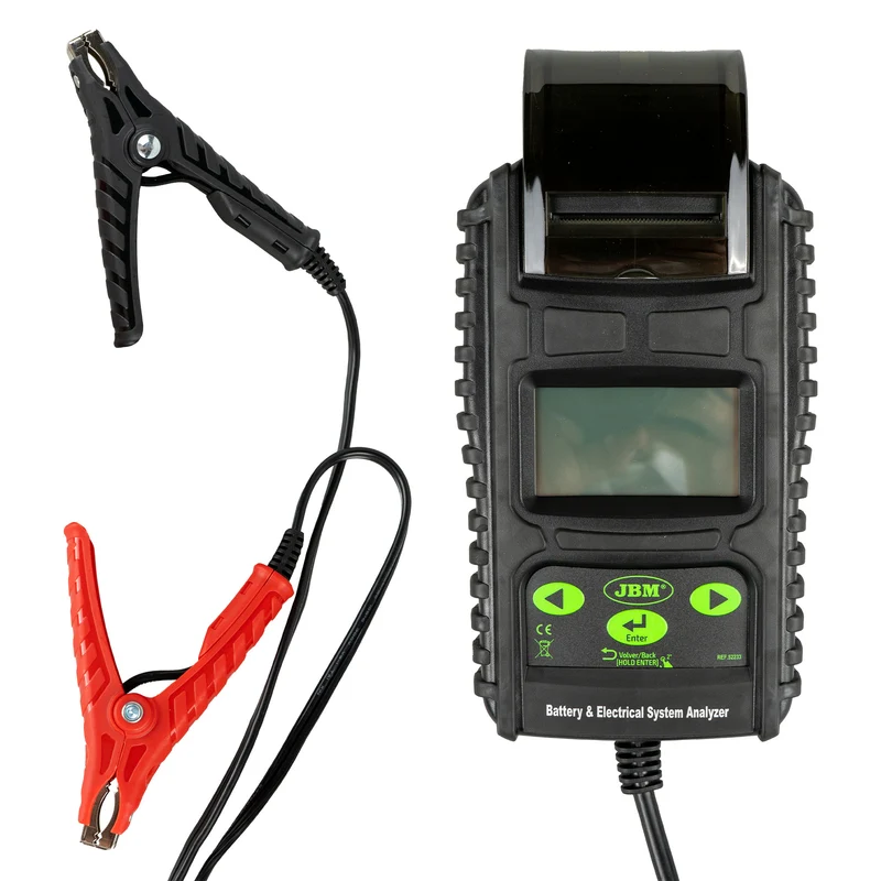 TESTER DIGITALE PER BATTERIE E ALTERNATORI CON STAMPANTE 52233 JBM
