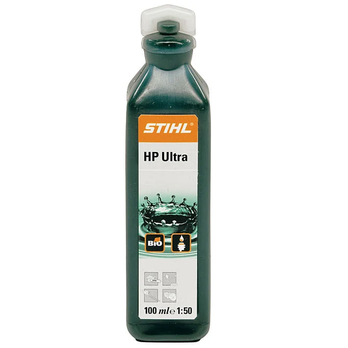 Olio HP ULTRA Stihl 100 ml totalmente sintetico per motore a 2 tempi.