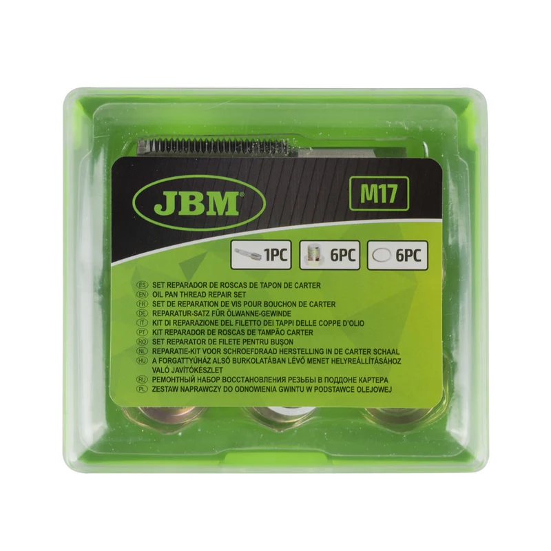 SET DI REPARAZIONE DEL FILETTO DEI TAPPI DELLE COPPE D’OLIO (M-17) 53237 JBM