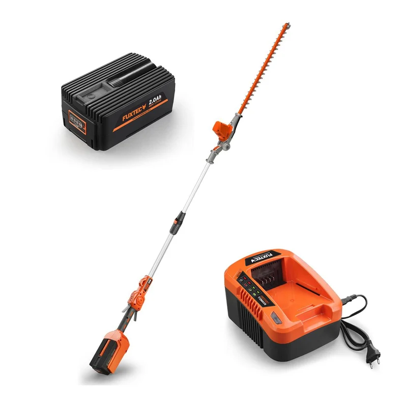 B-WARE Tagliasiepi telescopico a batteria E920D 40V FUXTEC- set con batteria 2.0Ah/EP20 e caricabatterie 2A