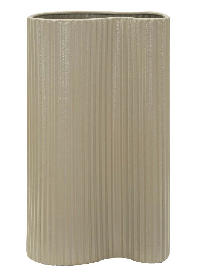 Vaso Frankfurt 21x12x36 cm in Ferro Bianco