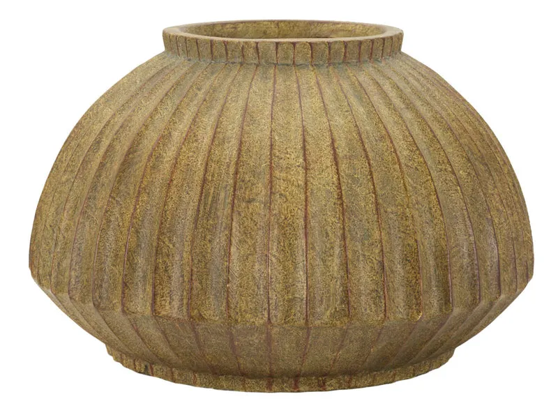 Vaso Breeze Ø40x26,5 cm in Mgo Verde sporco