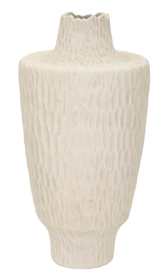 Vaso Shade Ø29,5x57 cm in Mgo Crema