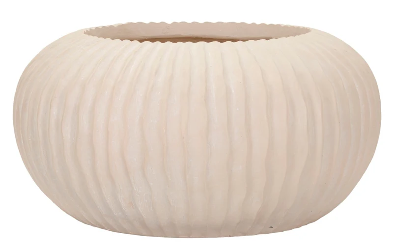 Vaso Mist Ø35x18 cm in Mgo Crema