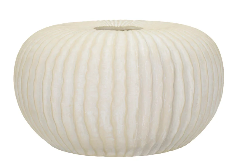 Vaso Icicle Ø40x23 cm in Mgo Crema