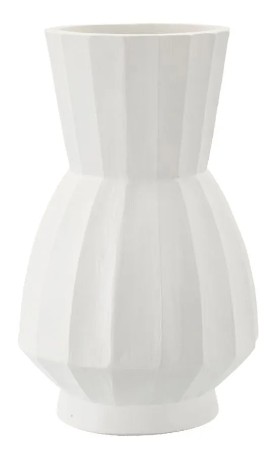 Vaso Glint Ø24x41 cm in Mgo Bianco