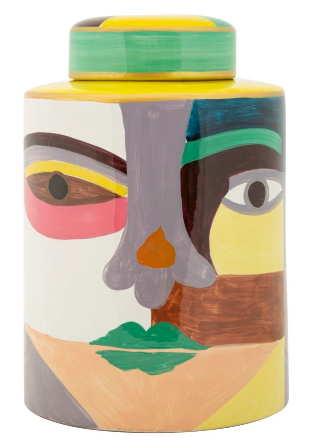 Vaso Piccassy Color Top Ø19x28 cm in Ceramica Multicolor