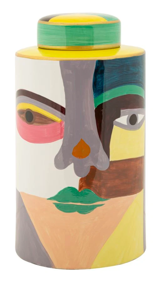 Vaso Piccassy Color Top Ø19x33 cm in Ceramica Multicolor