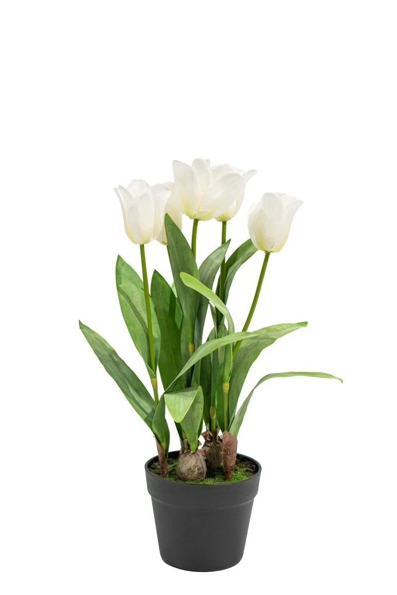 Composizione tulipani olandesi artificiali in vaso h54 cm | Xone