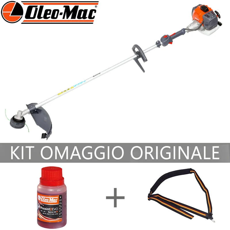 Decespugliatore a scoppio OleoMac BCH 250 S serie H compatto e leggero da 25,4 cm3.