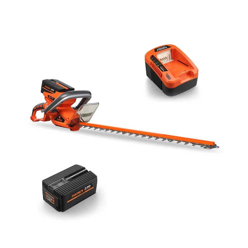 B-WARE Tagliasiepi a batteria 40 V FUXTEC E522D - set con batteria e caricabatterie