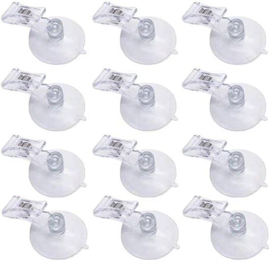Clip per Display in Vetro - 12 Pezzi - Translucido