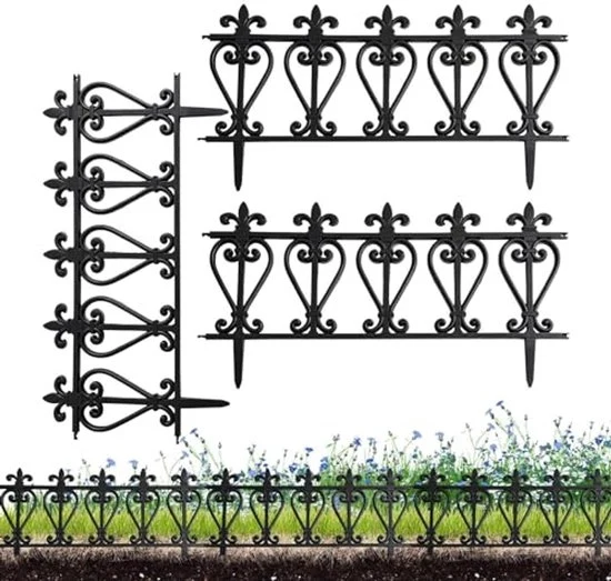 Divisore per giardino - 3 pezzi di bordura in legno per prato e bordura - decorazione per giardino - per giardino, cortile posteriore, vialetto, area di parcheggio
