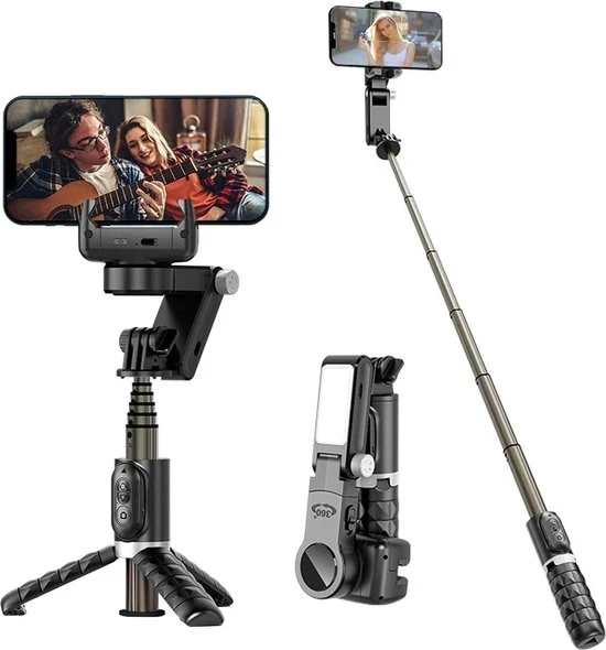 Stabilizzatore per Smartphone - Kit di Stabilizzazione - Anti Rollio per Vlog - Compatibile con iOS e Android