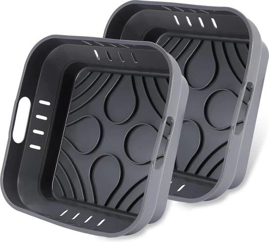 Accessori per forno a aria calda in silicone - 22 cm - 2 pezzi - riutilizzabili - Accessori per forno a aria calda XXL - Capacità 55 l - 6L - Accessori per forno a aria calda EY8018 65 l