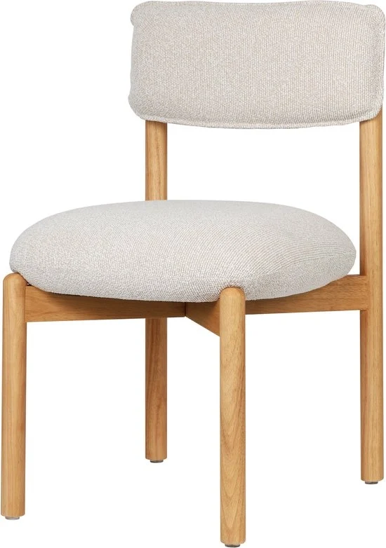 Sedia in legno - Legno - Rivestito - Ripiegabile - Beige