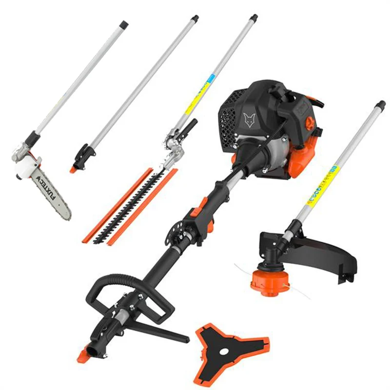 B-WARE Decespugliatore a scoppio multifunzione 5in1 52cc 2 tempi a miscela di benzina MT252ER