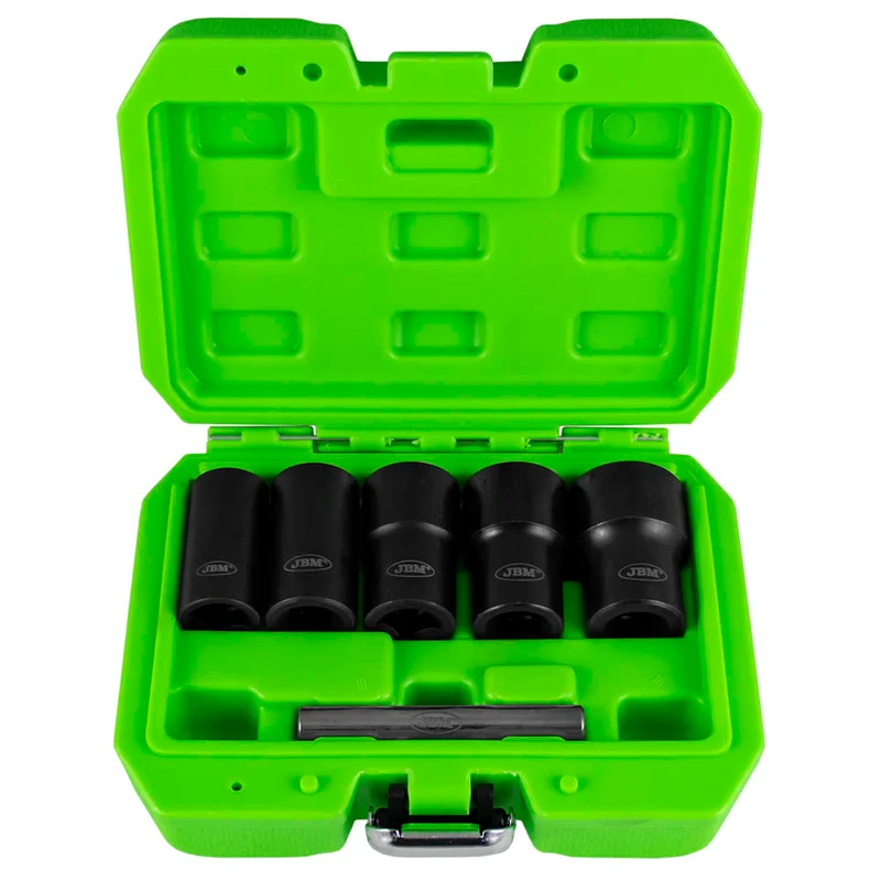 KIT DI BUSSOLE TWIST 1/2” PER L’ESTRAZIONE DI DADI / BULLONI DI SICUREZZA 52153 JBM