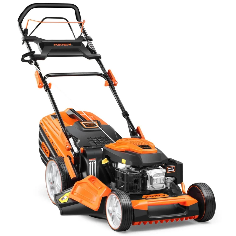 B-WARE Tosaerba professionale a scoppio semovente 4in1 FUXTEC FX-RM5396P - 196 cc, 53 cm di taglio 4tempi
