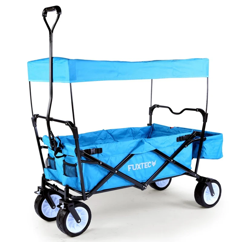 B-WARE FUXTEC Bollerwagen FX-BW100 TÜRKISBLAU