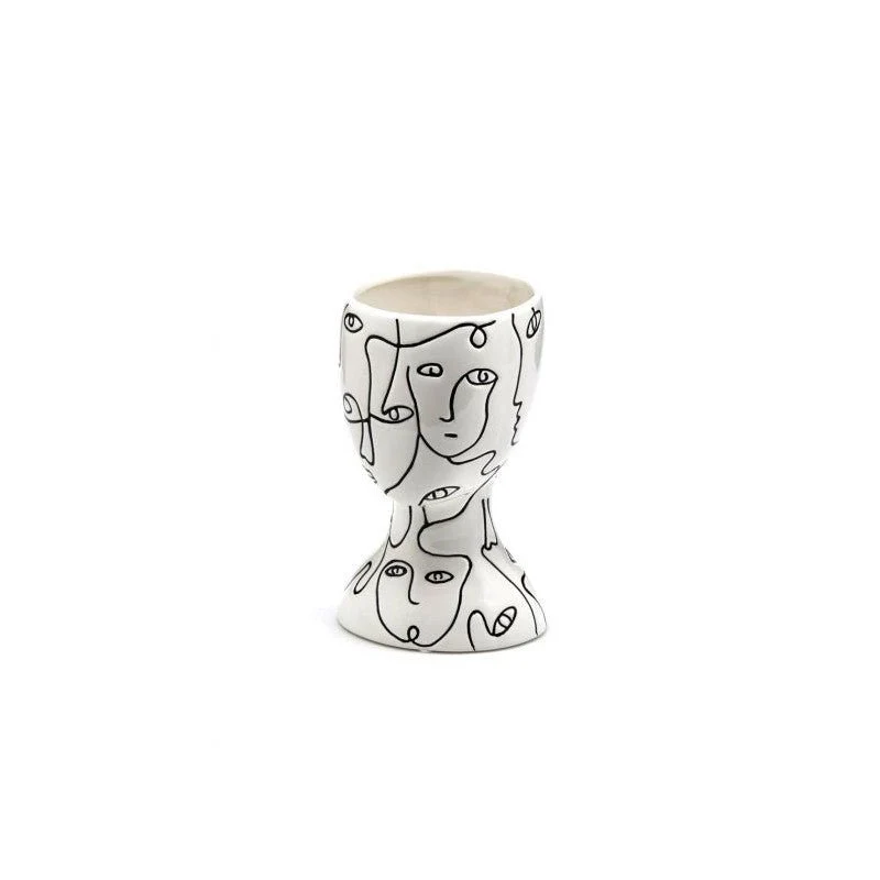 Vaso Facestyle bianco-nero| EDG