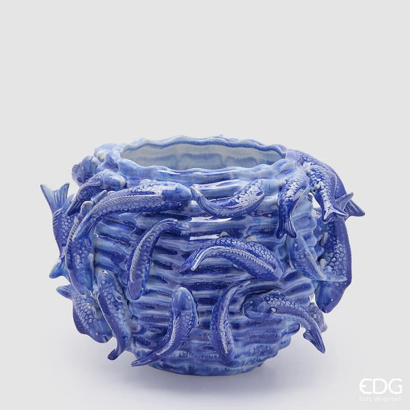 Vaso Chakra Carpa Koi Blu| EDG