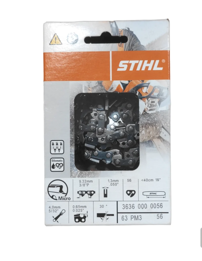 Catena originale stihl, 56 maglie 3/8"p, spessore 1,3 mm per barra, spranga da 40 cm
