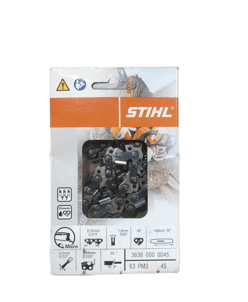 Catena originale stihl, 45 maglie 3/8"p, spessore 1,3 mm per barra, spranga da 30 cm