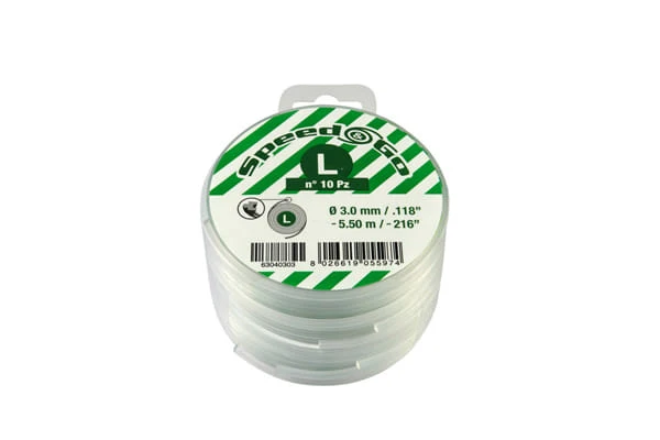 Ricarica filo originale Emak, efco, Oleomac testina decespugliatore speed&go, 10 dischi, 3,0 mm, 5,5