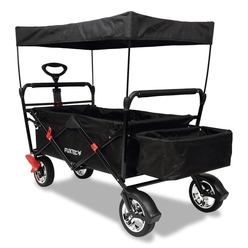 B-WARE FUXTEC Bollerwagen FX-CT500 mit Sonnendach SCHWARZ