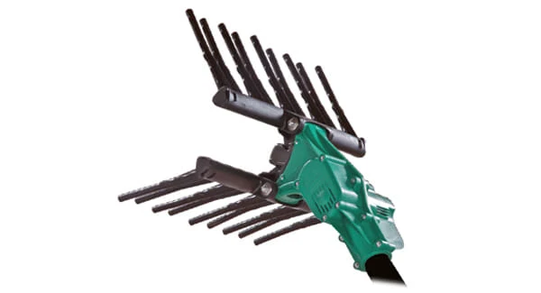 Abbacchiatore elettrico con asta telescopica Zanon OLIVAR ELECTRIC motore da 500 W con 18 bacchette fisse.