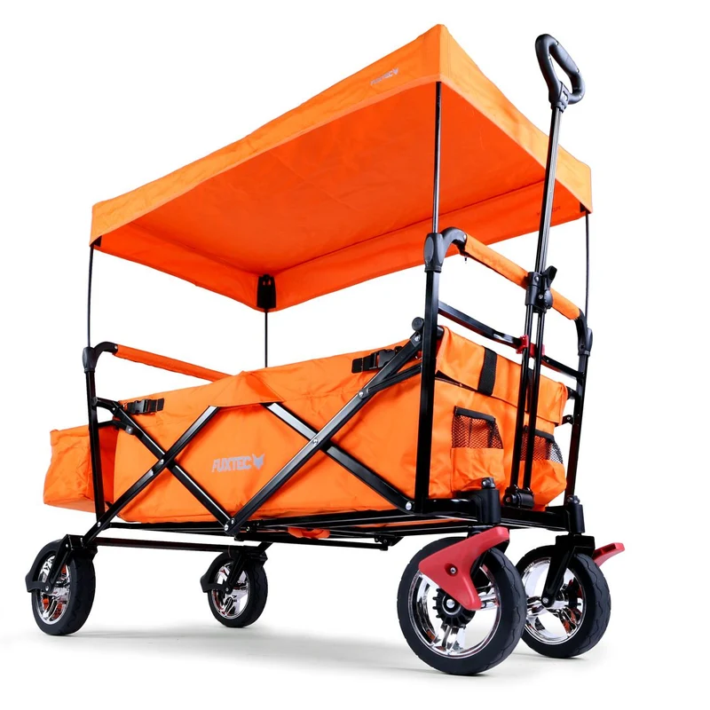 B-WARE FUXTEC Bollerwagen FX-CT500 mit Sonnendach ORANGE