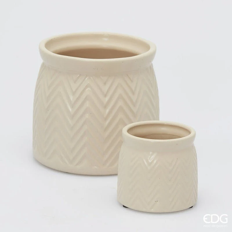 Vaso Cachepot Spiga Sabbia | EDG