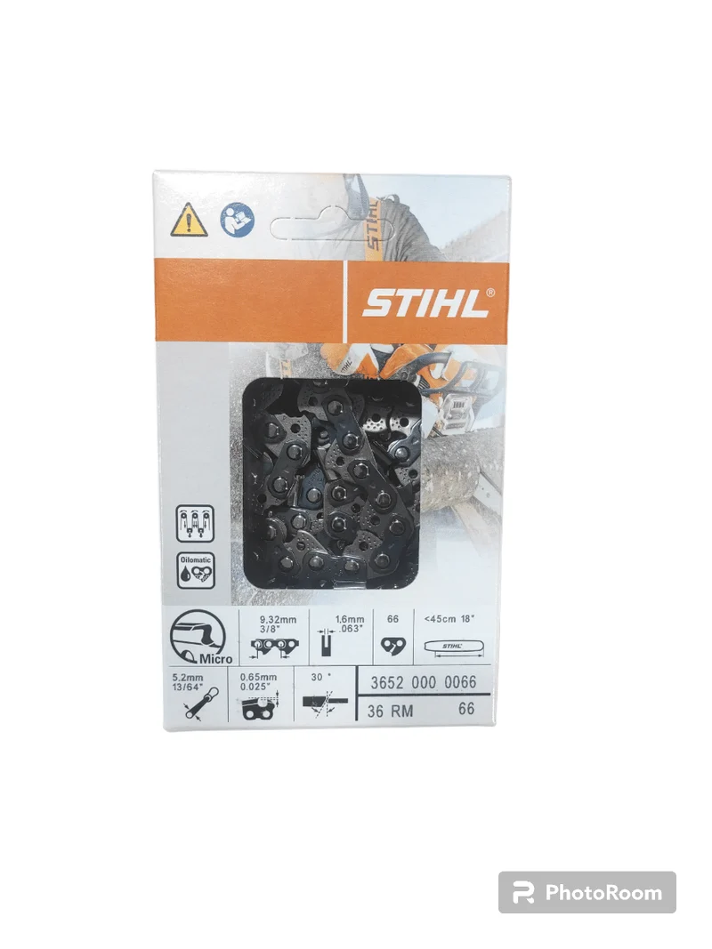 Catena originale stihl 66 maglie passo 3/8 spessore 1,6mm per barra 45 cm
