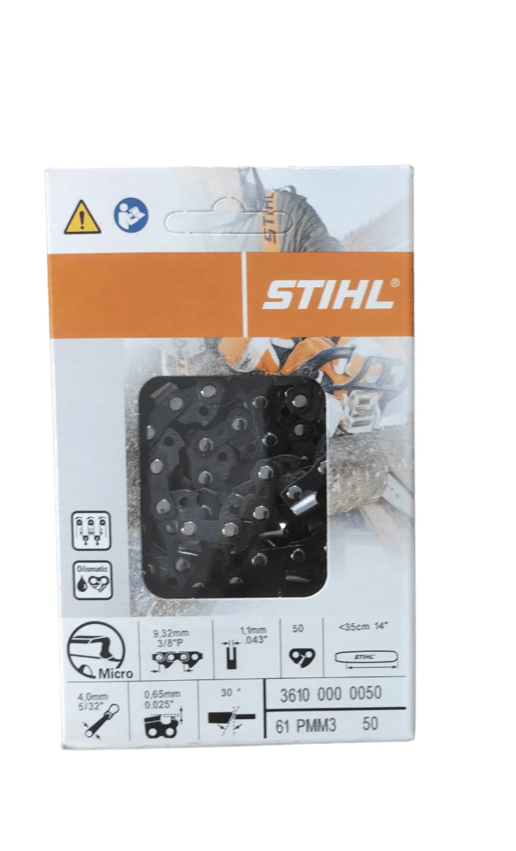 Catena originale stihl 50 maglie passo 3/8 spessore 1,1mm per barra 35cm