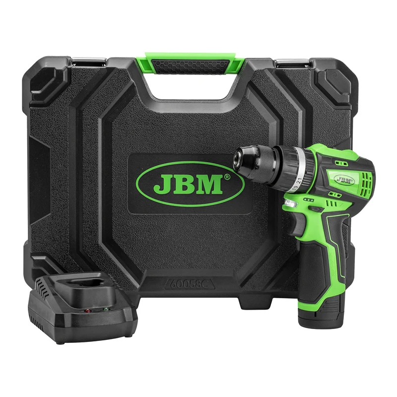 TRAPANO A PERCUSSIONE 12V BRUSHLESS CON CUSTODIA 60058C JBM