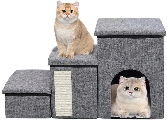Trappola per cani pieghevole - Pieghevole - Antiscivolo - Cassetto di stoccaggio - Comfortevole