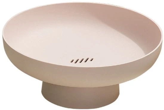 Cassa frutta - Organizzatore per la cucina - 1 pezzo - Rosa - Metallo