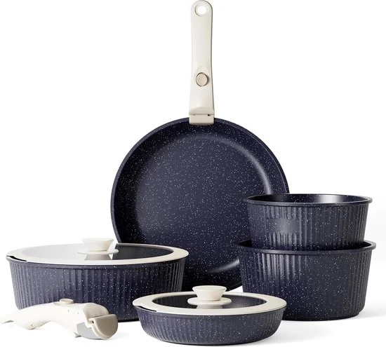 Set di guarnizioni in blu scuro - 5 pezzi di alta qualità con trattamento antiscivolo