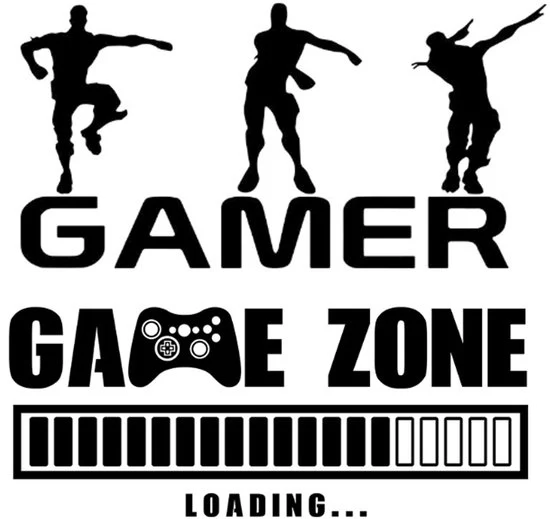 Decorazione per Parete per Videogiochi Set di 2 Sticker per Parete per Gamer Zone Decorazione per Parete per Gamer Decorazione per Parete per Casa Decorazione per Parete per Gamer 2 Stuks
