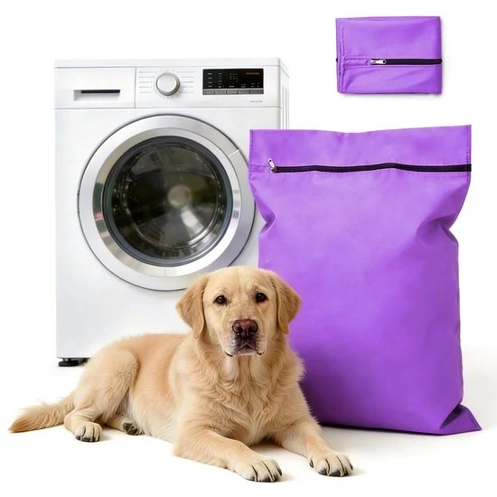 Asciugamani per animali domestici - Asciugamani in twill polyester - Grandi asciugamani con zip - Prevenzione di ostruzione di asciugamani da pelo di animali - Asciugamani per coperte di animali domestici - Ideali per cani e gatti (60x70cm) - Blu scuro