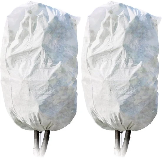 Set di protezione per piante - Resistenze al vento - Set da 2 - Bianco - Polipropilene - 198 x 132 cm