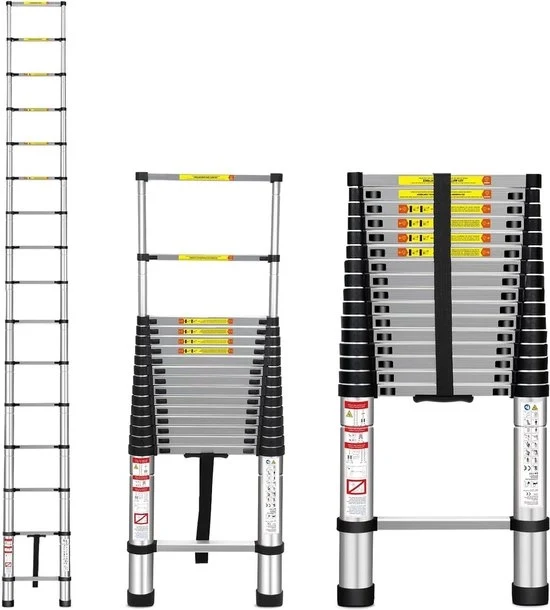 Ladder telescopica 47 m - scala multifunzionale in alluminio - scala retrattile - sostenibile fino a 150 kg Ladder telescopica